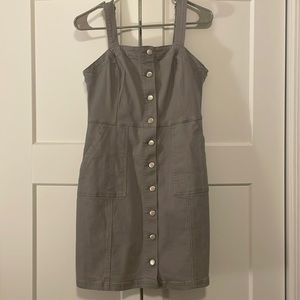 Thread & Supply button up overall dress